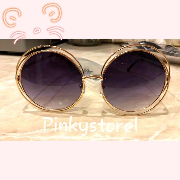 🐚NEW Vintage Gold Dark Purple Sunglasses🐚 - Picture 8 of 8